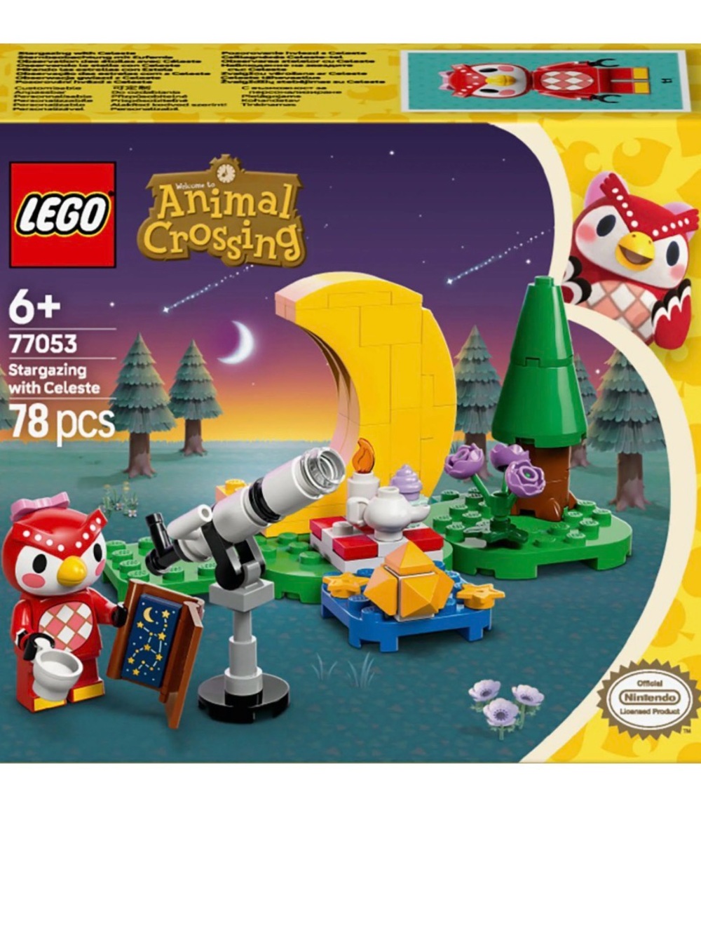 Lego Animal Crossing Stargazing Set - Yellow, Green & Purple - Picture 6 of 6
